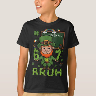 Camiseta Seis sete bruh 6 7 meme 67 professor de matemática