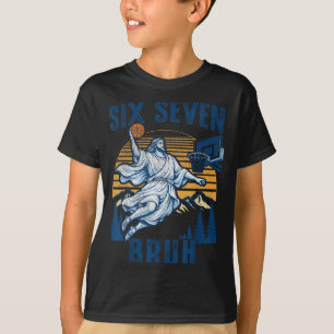 Camiseta Seis Sete Bruh Jesus Basquete Para Meninos Criança