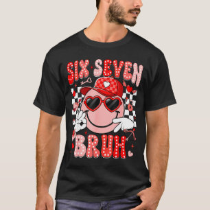 Camiseta Seis Sete Bruh Sorriso 6 7 Meme Dia dos Namorados