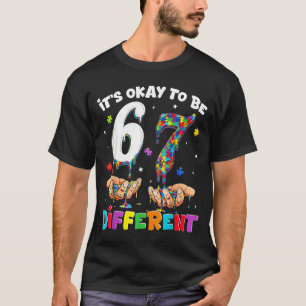 Camiseta Seis Sete Conscientização do Autismo 6 7 Meme para
