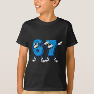 Camiseta Seis Sete Dabbing Legal Meme 67 Número Divertido D