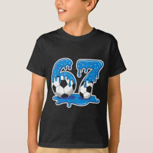Camiseta Seis Sete Futebol Sorvete Gotejamento Design Engra