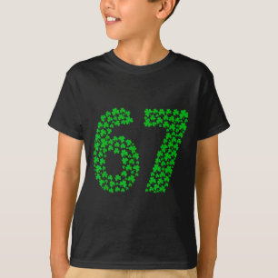 Camiseta Seis Sete Meme 67 Dia de São Patrício Trevos Homen