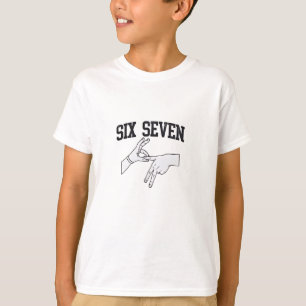 Camiseta Seis Sete Meme Viral 67 Mason Sinal Language