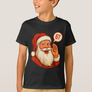 Camiseta Seis Sete Natal 67 Meme Gíria Papai Noel Diz Xmas