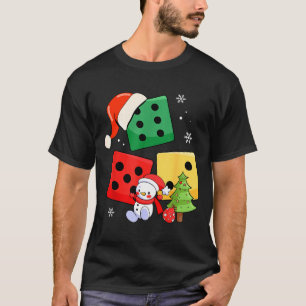 Camiseta Seis Sete Natal Três Dados Chapéu do Papai Noel 67