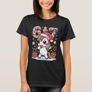 Camiseta Seis Sete Natal Unicórnio Meme Engraçado Fofo Holi