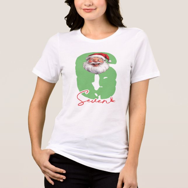 Camiseta Seis Sete Papai Noel, Combinando Divertido (Frente)