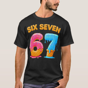 Camiseta Seis Sete Sorvete Drip Geração Alpha Gíria 6 7 Ten