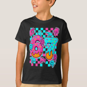 Camiseta Seis Sete Sorvete Gota Meme 67 Engraçado Gen Alpha