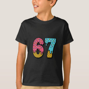 Camiseta Seis Sete Sorvete Gotejamento Esporte 67 Diversão