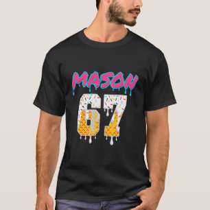 Camiseta Seis Sete Sorvete Gotejamento Esporte 67 Diversão
