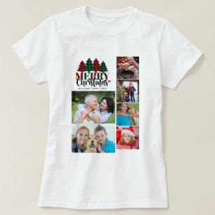 Camiseta Seis Xadrezes Fotográficas Nome da Família Feliz M