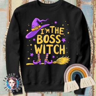 Camiseta Seja a bruxa chefe com o nosso único Na moda Roupa