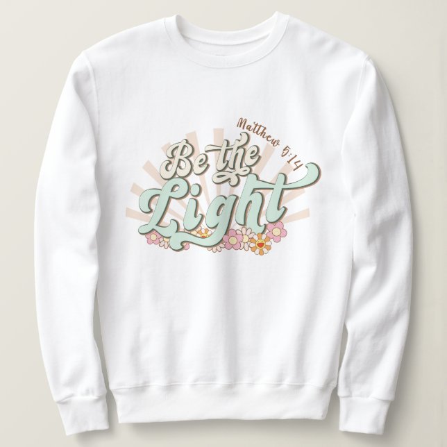 Camiseta Seja a luz Mathew 5:14 Jesus (Frente do Design)