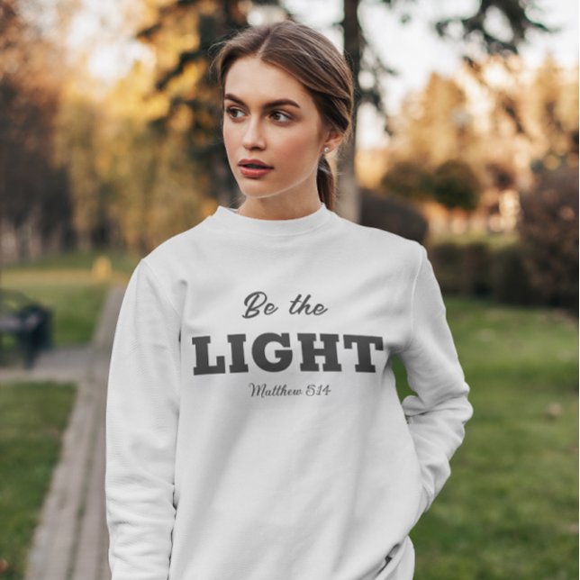 Camiseta Seja a Luz | Matthew 5:14 Bíblia Verse Christian (Criador carregado)