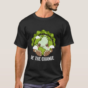 Camiseta Seja a Mudança Árvores Sustentáveis Madeira de Res