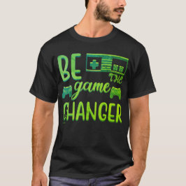 Camiseta SEJA A MUDANÇA DE JOGO inspiradora nos jogos