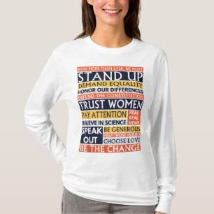 Camiseta Seja A Mudança Que Você Deseja Ver Feministas Dire