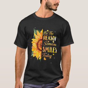Camiseta Seja A Razão Por Que Alguém Sorri Hoje Inspi De 