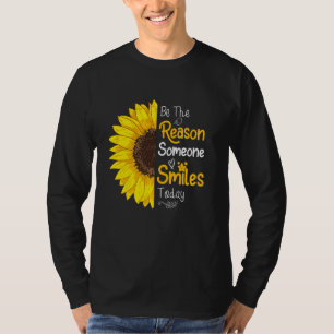 Camiseta Seja A Razão Por Que Alguém Sorri Hoje Inspi De Gi