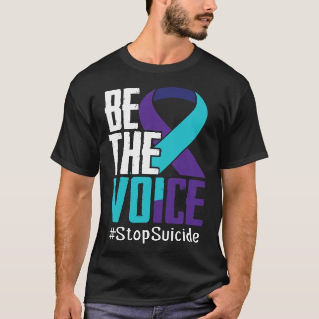 Camiseta Seja A Voz Interromper A Consciência Do Suicídio S (Frente)