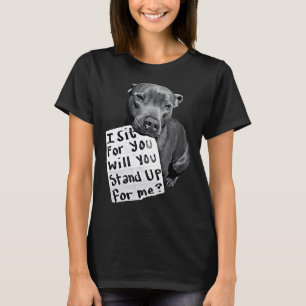 Camiseta Seja A Voz Para Os Pitbulls E Os Resgate