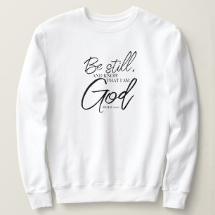 Camiseta Seja Ainda Escritura Moderna Do Psalm 46:10