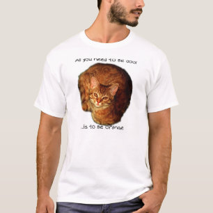 Camiseta seja alaranjado