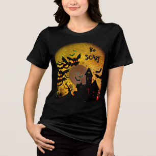 Camiseta Seja Assustador, Camisa-T Da Casa Assaltada