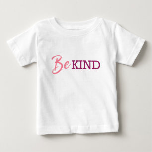 Camiseta Seja bem rosa e Design de texto de gradiente roxo