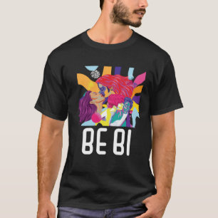 Camiseta Seja Bi Flag Orgulho Bissexual do Arco-Íris Marcha