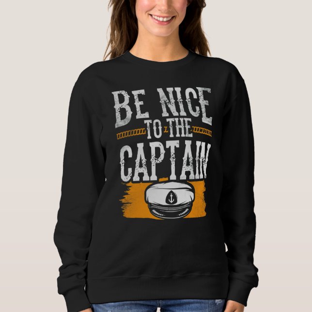Camiseta Seja Bom Para O Capitão Navio Barco Iate (Frente)