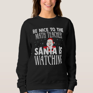 Camiseta Seja Bom Para O Professor O Papai Noel Está Observ
