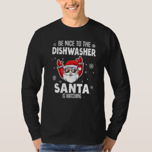 Camiseta Seja Bom Para Os Papais noeis Da Lava De Tela De T