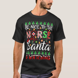 Camiseta Seja Bom Para Os Papais noeis De Enfermeira Ver En