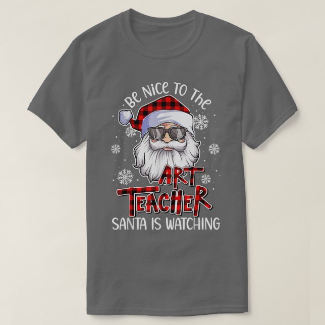 Camiseta Seja Bom Para Os Papais noeis De Professores De Ar (Frente do Design)