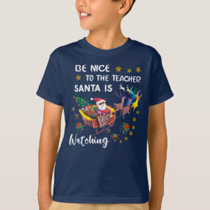 Camiseta Seja Bom Para Os Papais noeis De Professores Ver D