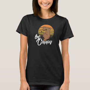 Camiseta Seja Cappy Retro Capybara Animal Rodent para Capyb