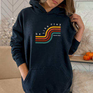 Camiseta Seja como Clay Retro Bíblia Verse Christian Women'