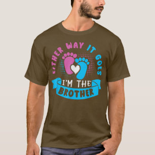 Camiseta Seja como for, sou o Irmão Bebê Gênero Rev.