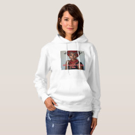 Camiseta "Seja Confiante" Capuz Branco Feminino