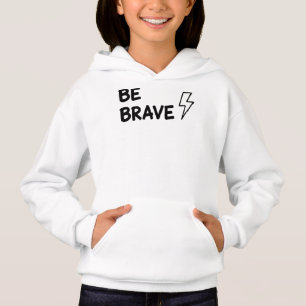 Camiseta Seja Corajoso Citação Motivacional com Relâmpago D