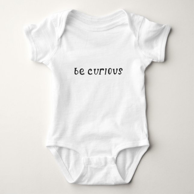 Camiseta "Seja Curiosa" de biqueira: 0-24 M (Frente)