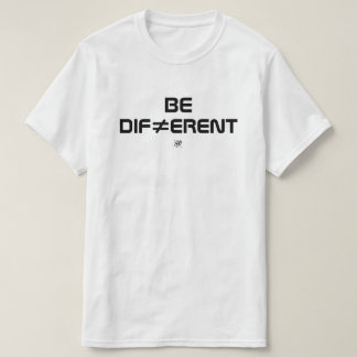 Camiseta Seja Diferente Design Minimal Ousado