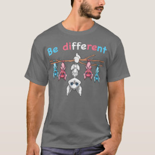 Camiseta Seja DiferenteOrgulho de Transgênero para e Morceg