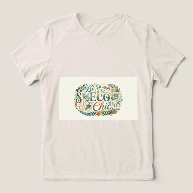 Camiseta Seja Eco Chic,Camiseta (Design frontal)
