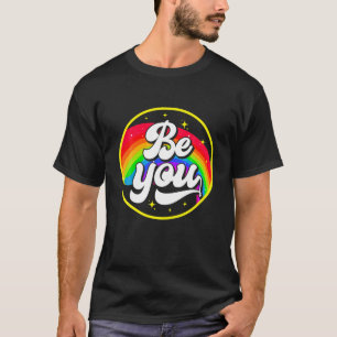 Camiseta Seja Engraçado Orgulho gay Arco-Íris LGBT Orgulho