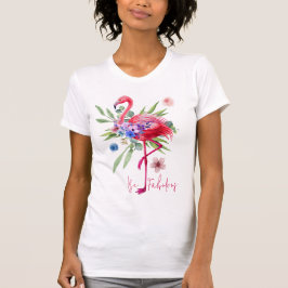 Camiseta "Seja fabuloso" Flamingo
