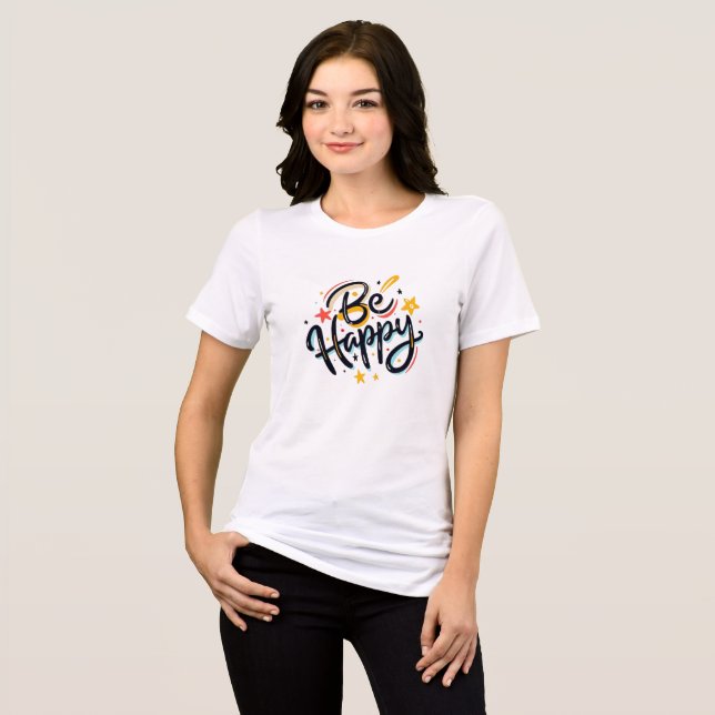 Camiseta Seja feliz (Frente Completa)